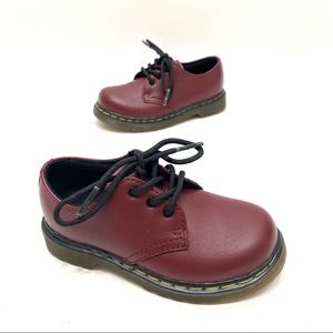 Dr Martens Colby toddler dark red shoes size 8